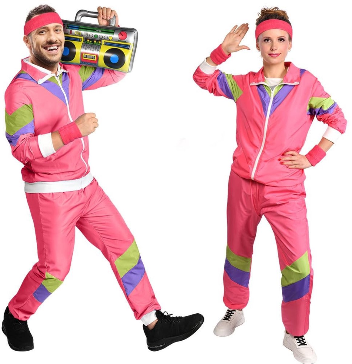 Solidchoice - 80's Retro Shell Suit Kostuum voor Feesten