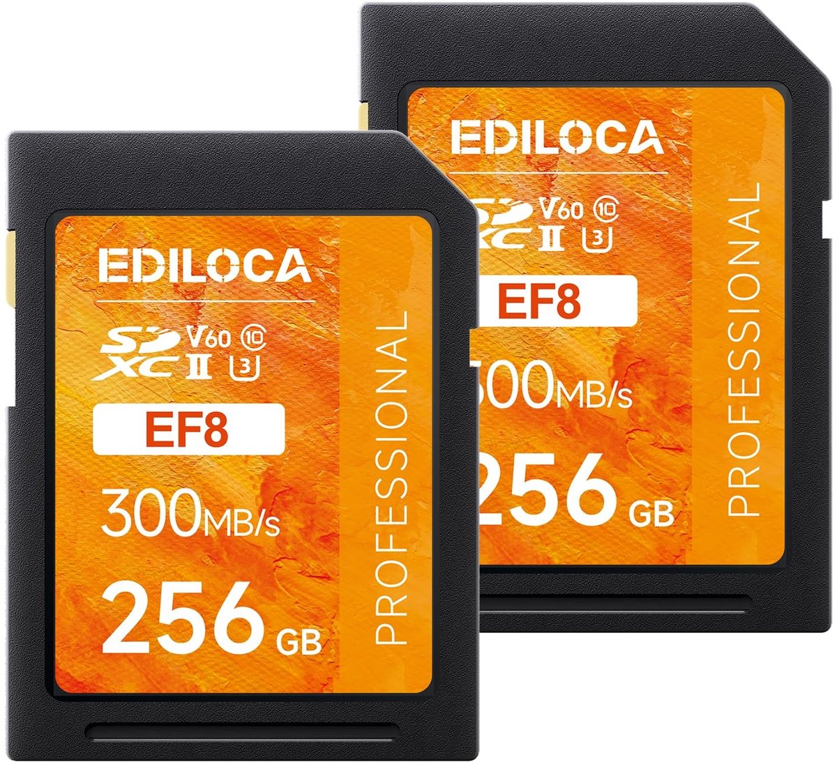 Solidchoice - 256GB UHS-II SD Kaart met Hoge Snelheden voor 4K/6K Creatie (2 Stuks)