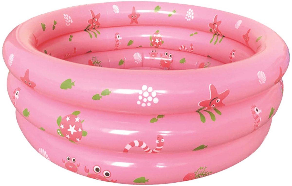 Solidchoice - Opblaasbaar Kinderzwembad 90 x 30 cm met Veiligheidsbasis