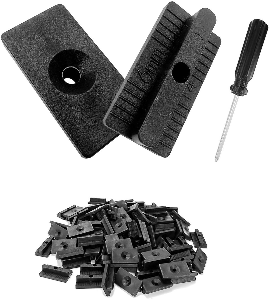Solidchoice - 100 Stuks T-Clips voor Composiet Terrasplanken