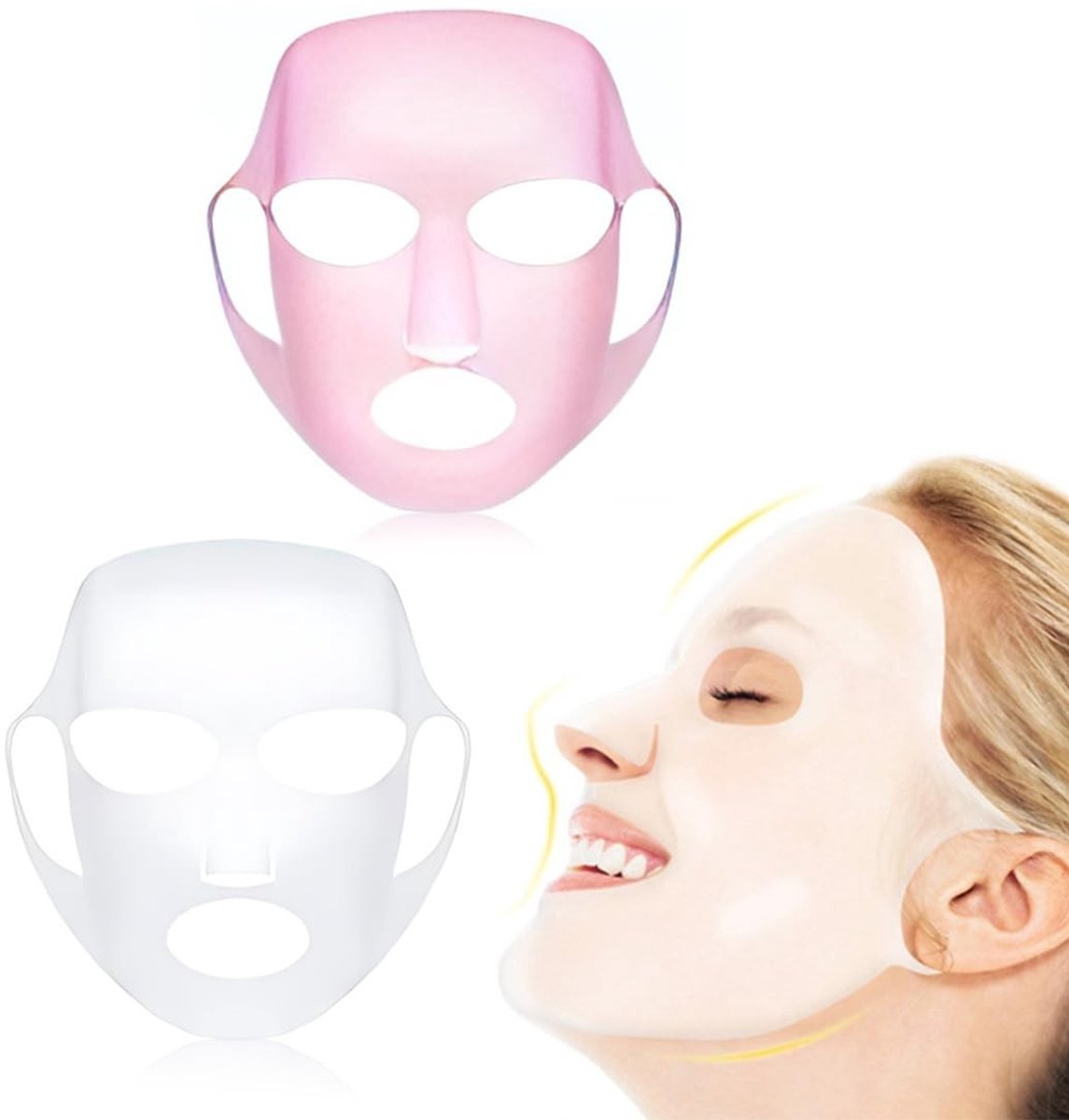 Solidchoice - Set van 2 Herbruikbare Silicone Gezichtsmaskers
