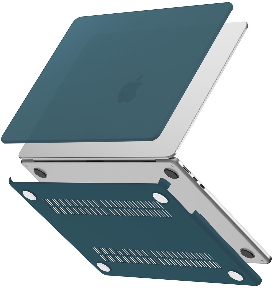 Solidchoice - Ultradunne Deep Teal Case voor MacBook Air 13.6 inch
