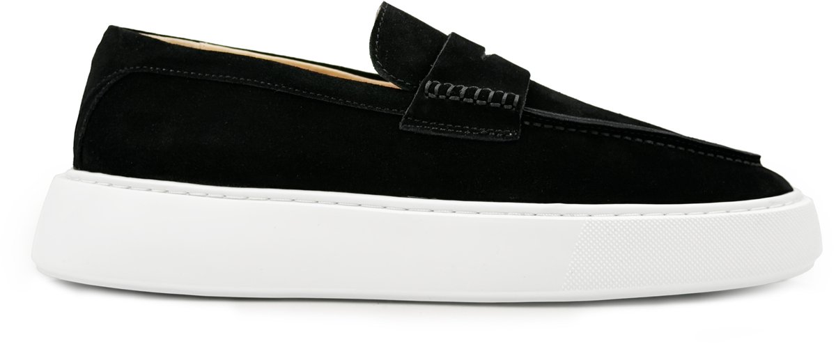 Dutch'D ® Loafers - Instapper - Zwart - Luxe - Sportief - Suede leer - Atmos ERA - Maat 45