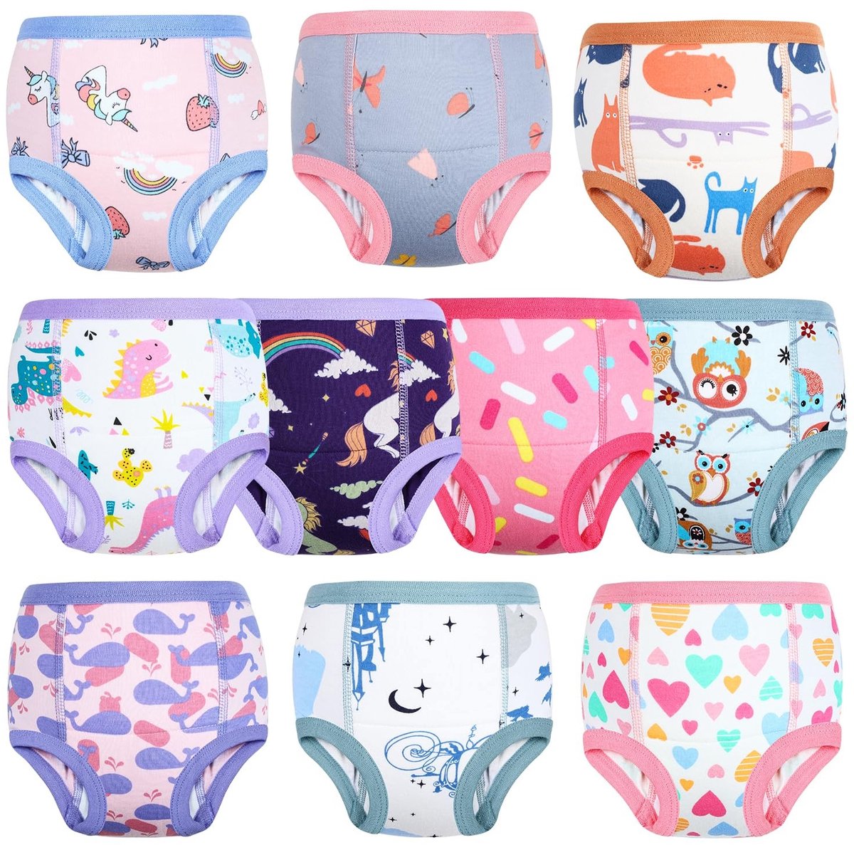 Solidchoice - Set van 10 Potty Training Broekjes voor Kinderen