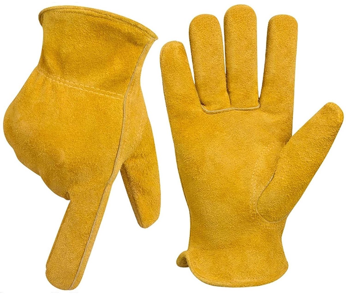 Solidchoice - Gele Hittebestendige Ovenhandschoenen van Katoen