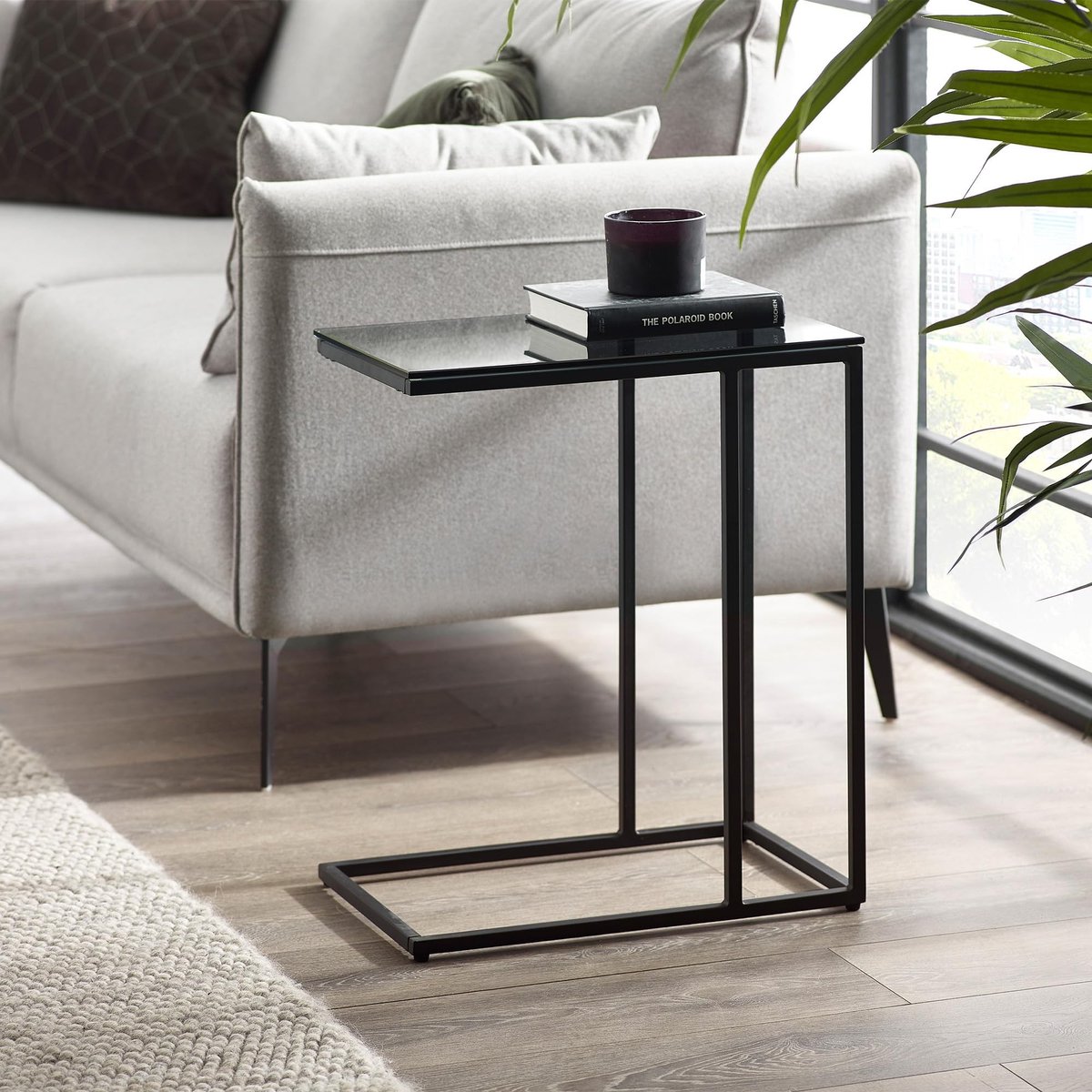 Solidchoice - Moderne Drinktafel van Smoked Glass met Minimalistisch Design