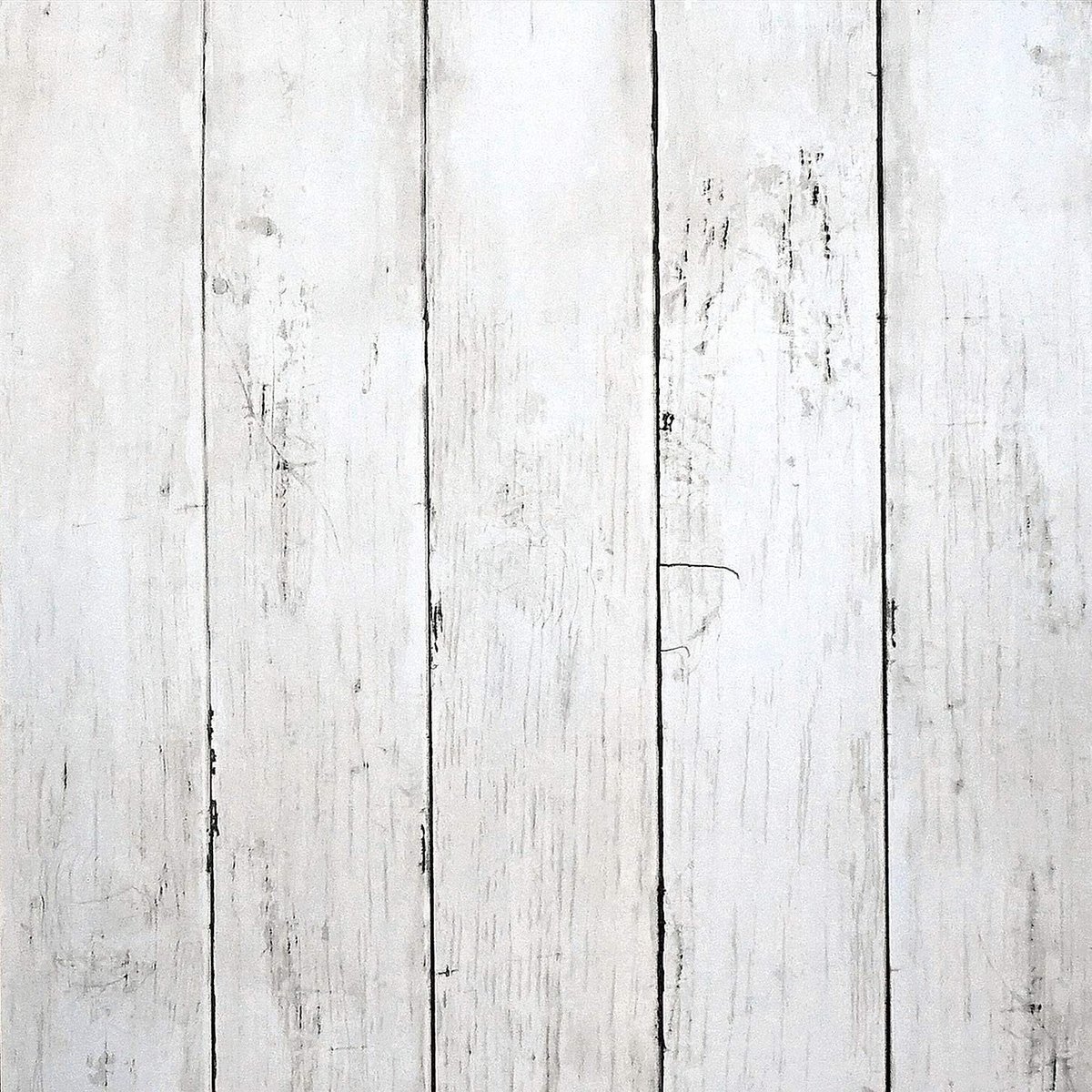 Solidchoice - Zelfklevend Houten Behang Wit 45 x 500 cm