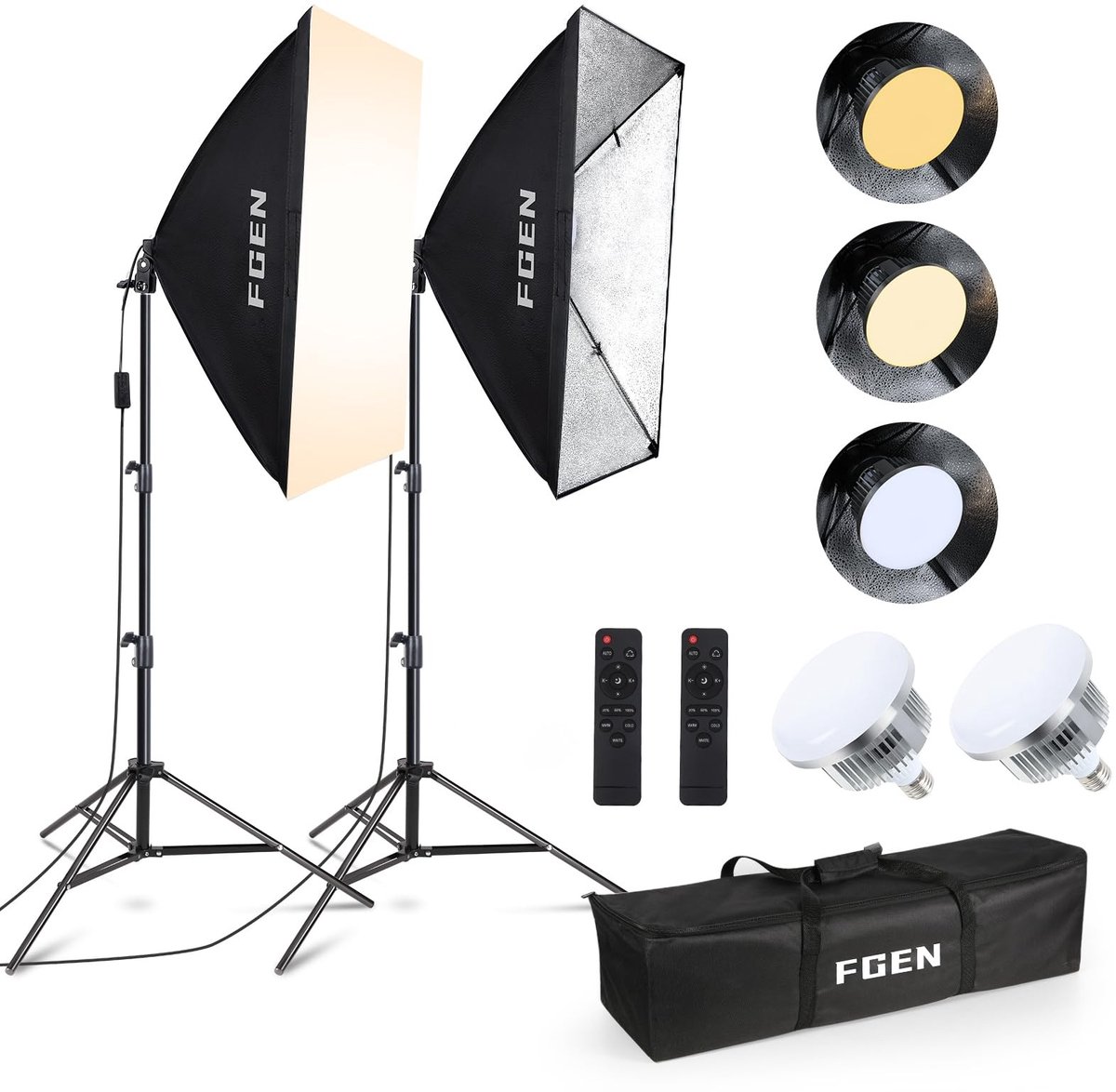 Solidchoice - 85W LED Softbox met Aanpasbare Kleurtemperatuur