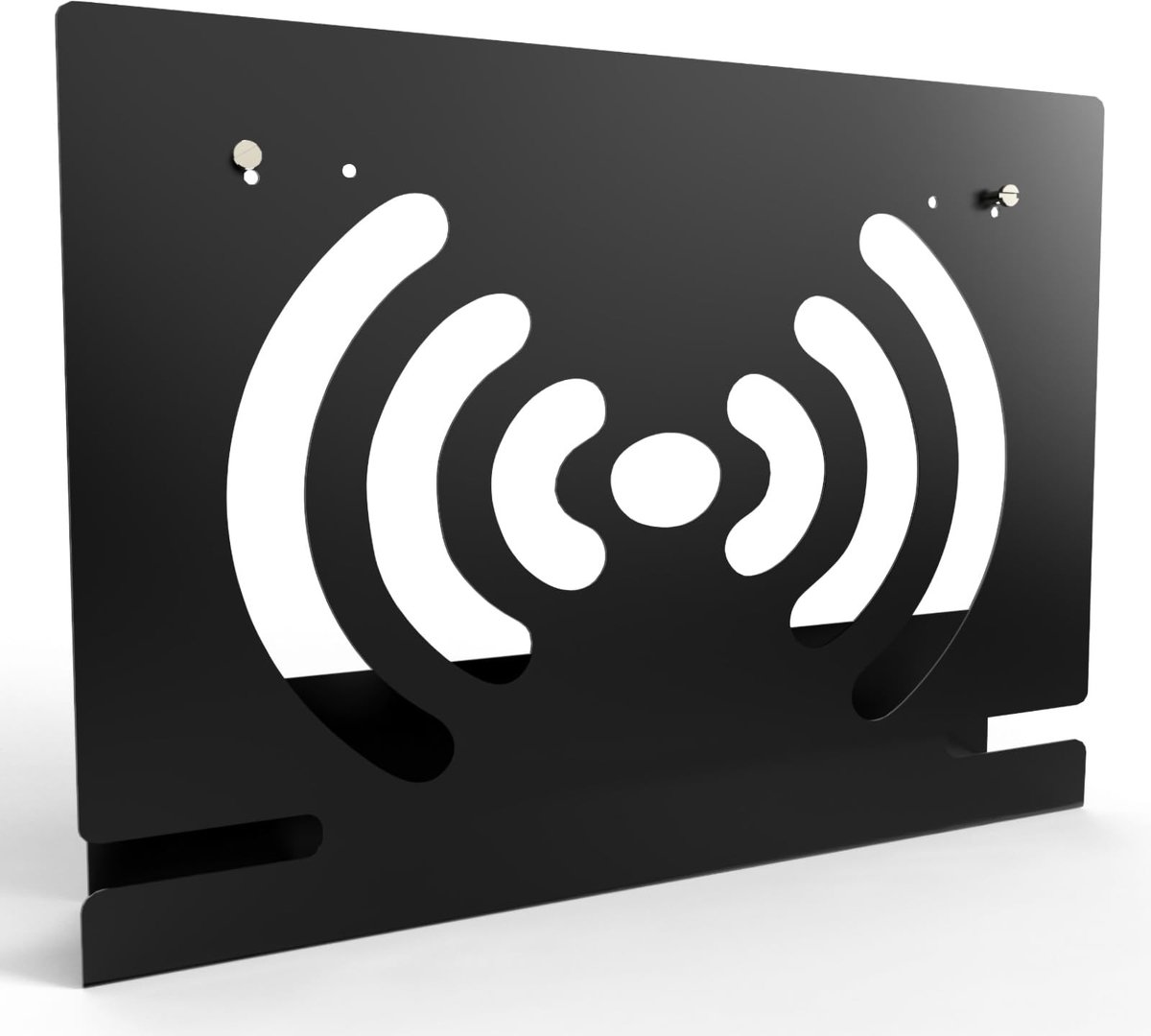 Solidchoice - Wandhouder van RVS voor Router met Kabelbeheer