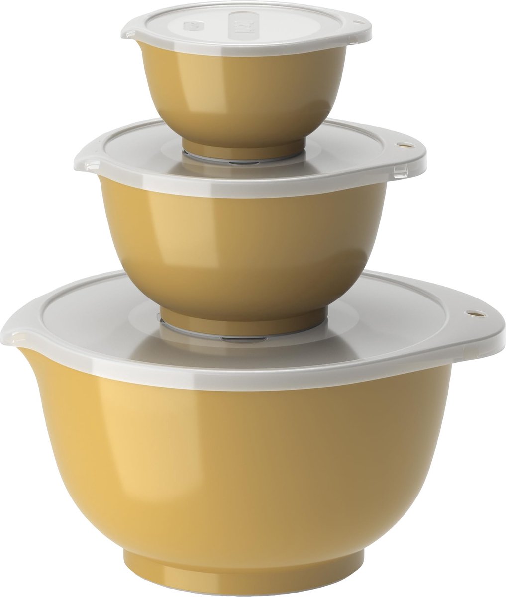 Solidchoice - Mixing Bowl Set 6-delig in Curry voor Bakken en Koken