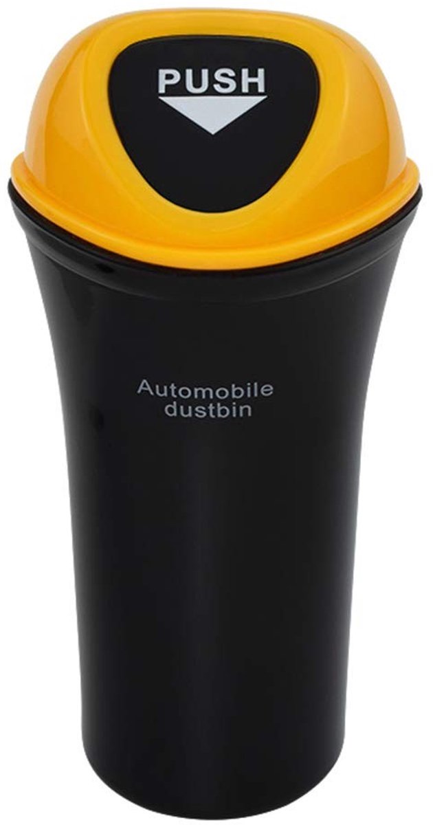 Solidchoice - Auto Afvalbak voor Deur, Mini Opslagbak, Geel