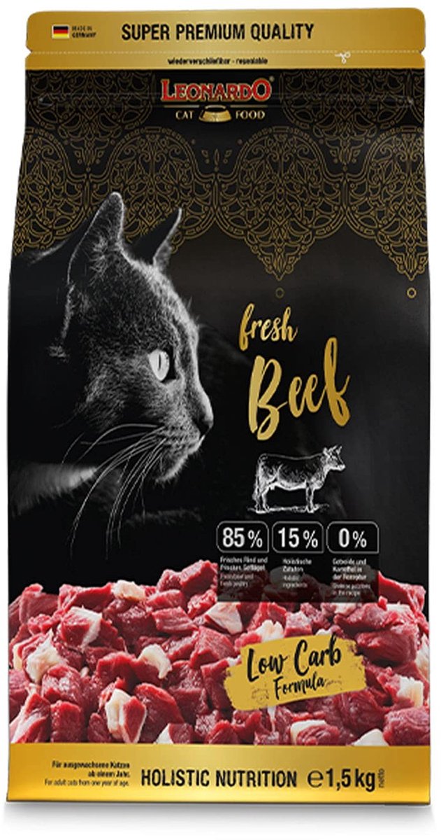 Solidchoice - Droogvoer voor Katten met 85% Vers Vlees, Compleet Voer voor Volwassen Katten