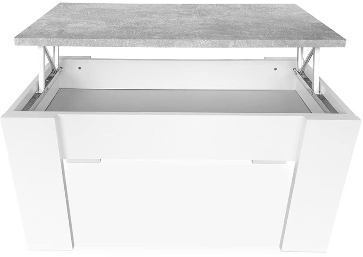 Solidchoice - Scandinavische Koffietafel met Verhoogbare Top en Houten Afwerking
