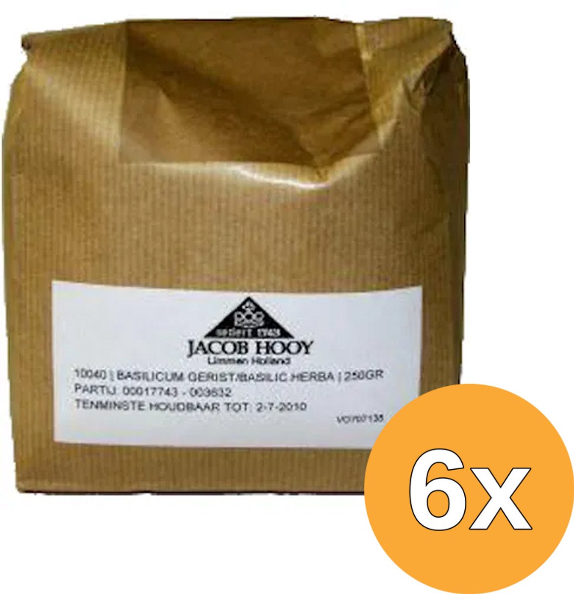 6x Jacob Hooy Basilicum Gerist (250 gr)