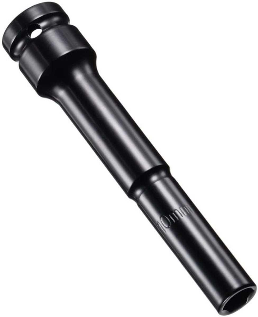 Diepe Impact Steeksleutel, 1/4 Inch Aandrijving 10mm Diepe Impact Steeksleutel, Verhit CR-V Staal 10mm Steeksleutel, 1/2 Aandrijving 6-Punt Steeksleutel voor Auto Thuis Reparatie