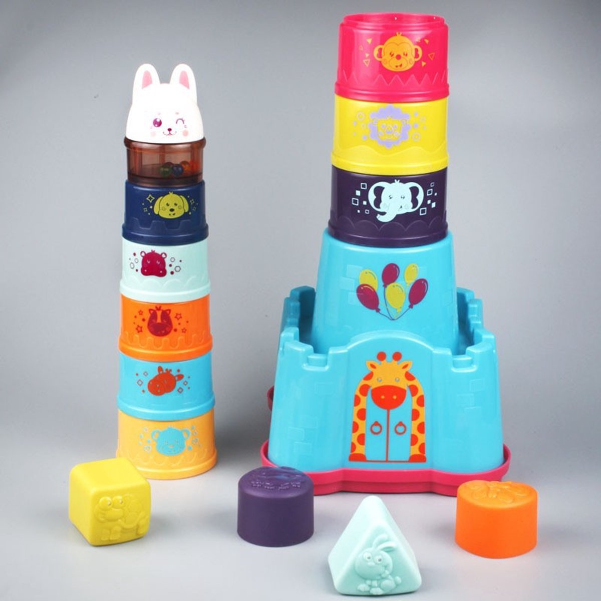 Loha party® Stapelspeelgoed - Stapeltoren - Montessori speelgoed - Educatief Speelgoed - Sensorisch Speelgoed - kinderspeelgoed - Vanaf 3 Jaar