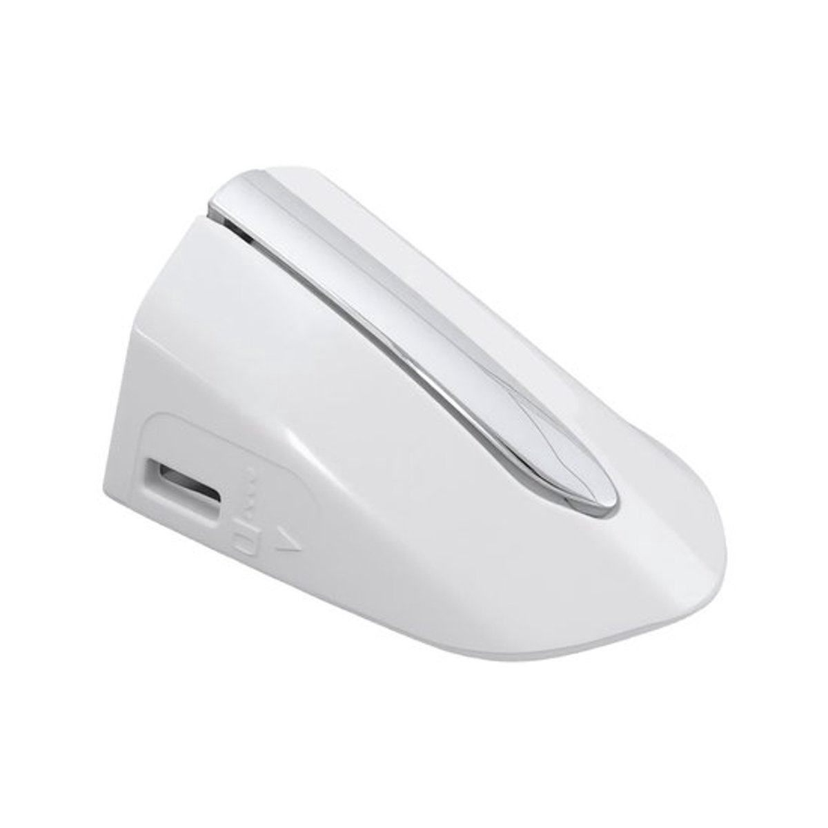 Deurgreep Bezel Cover - Parelwit & Chroom - Sleutel Bezel Cover Cap - Compatibel met Ford Fusion - Voorkant Links