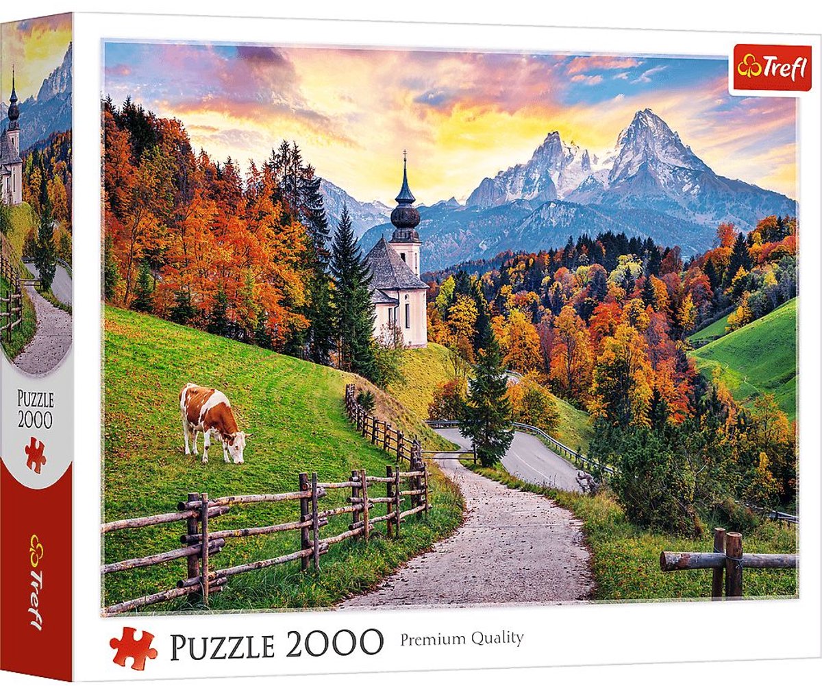 Puzzel van 2000 stukjes Beierse Alpen in de herfst 27127