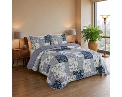 TRANKIELO® - Sprei 240 x 260 cm – Lichtgewicht spreiovertrek met Kussenslopen – Elegant Paisley Ontwerp