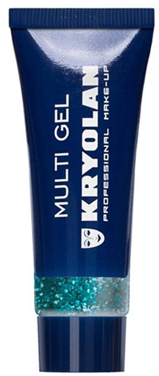 Kryolan Glittergel Aquamarijn Grof