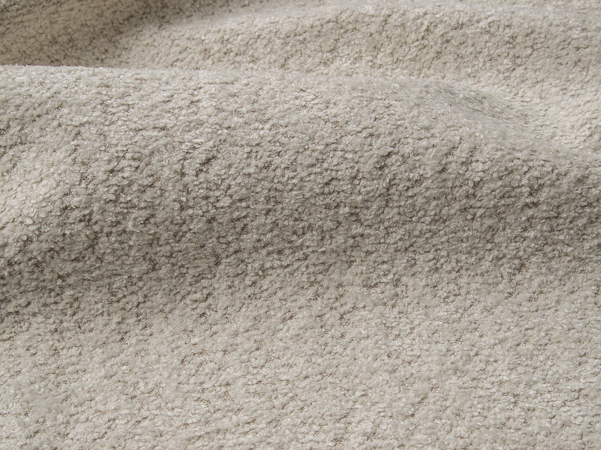 Vente-unique Vierzitsslaapbank met beige boucléstof - Slaapbreedte 160 cm - Matras 20 cm RETUNA