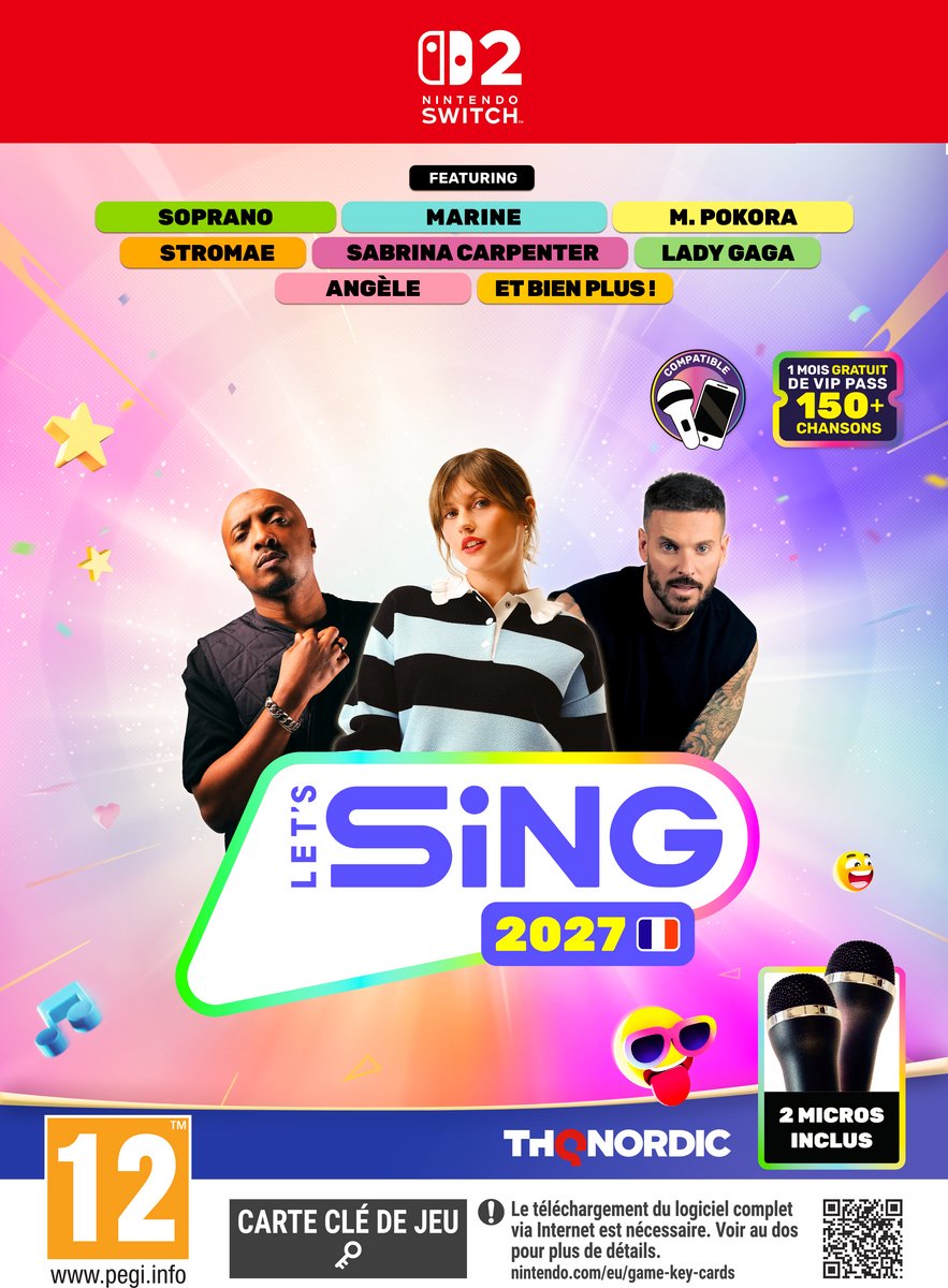 Let's Sing 2027 - 2 Mic Bundle - Frans - Nintendo Switch 2
