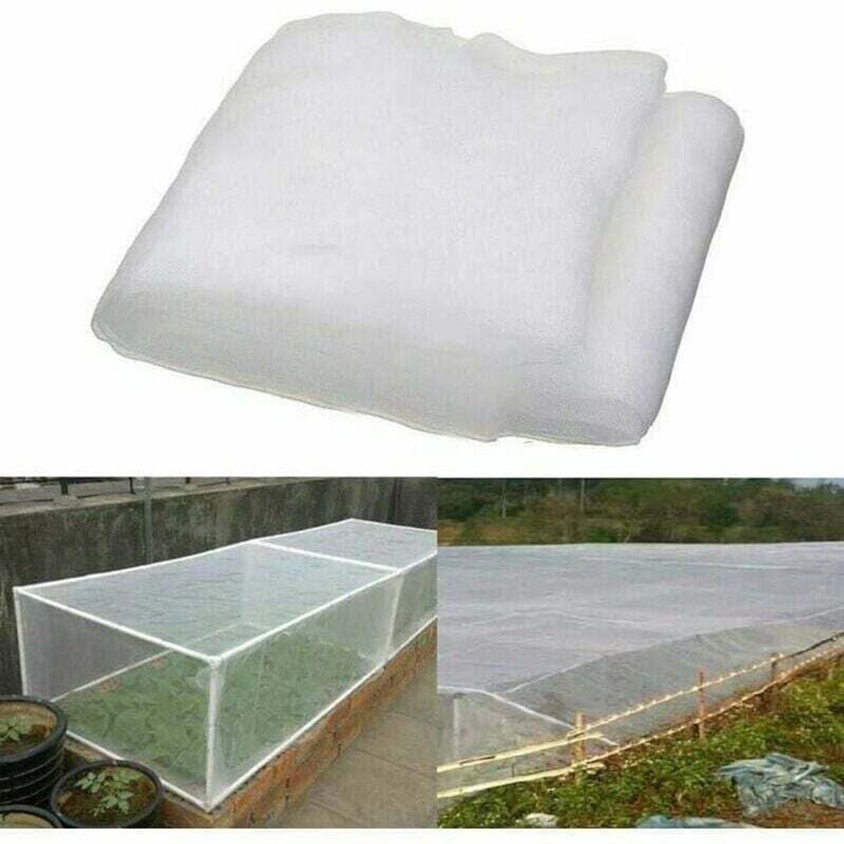 Fijnmazig insectennet, geschikt voor tuinen, kassen, planten, fruit, bloemen en gewassen - 26 geschikt voorer lang