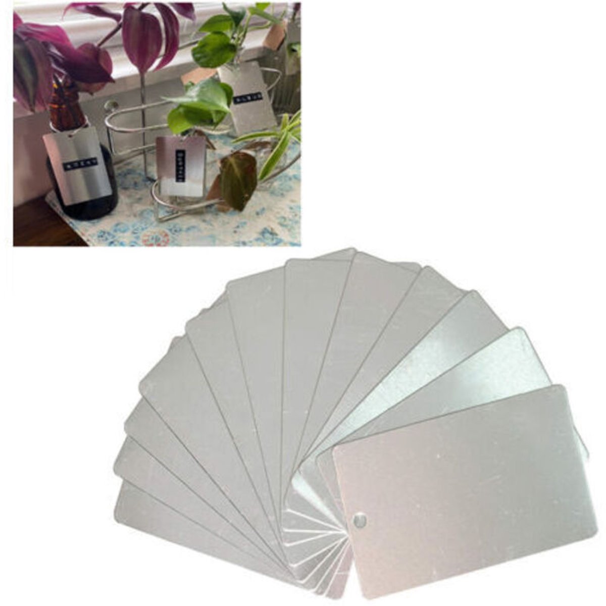 50 aluminium plantenlabels – labels geschikt voor bomen en tuin – blanco, duurzaam en gemakkelijk te herkennen