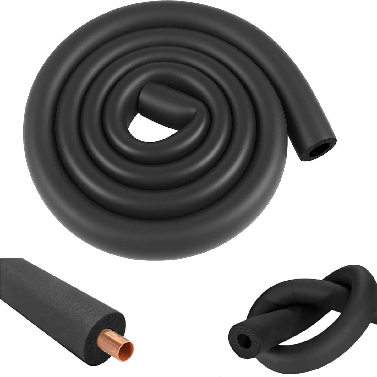 Solidchoice - Zwarte Isolatieslang Ø 28 mm voor Geluidsisolatie en Warmtebehoud