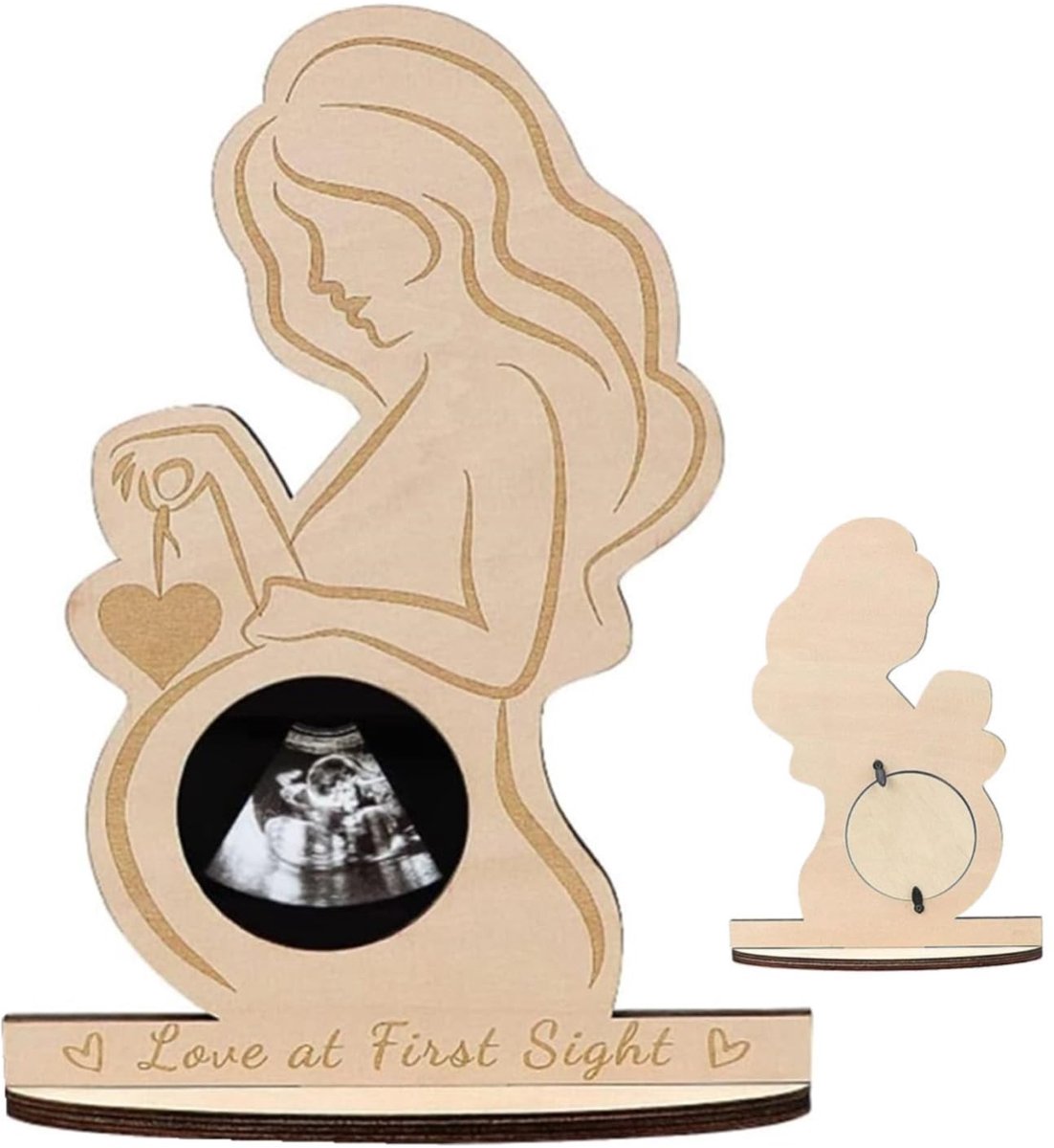 Solidchoice - Houten Fotolijst voor Zwangere Vrouwen met Elegant Design