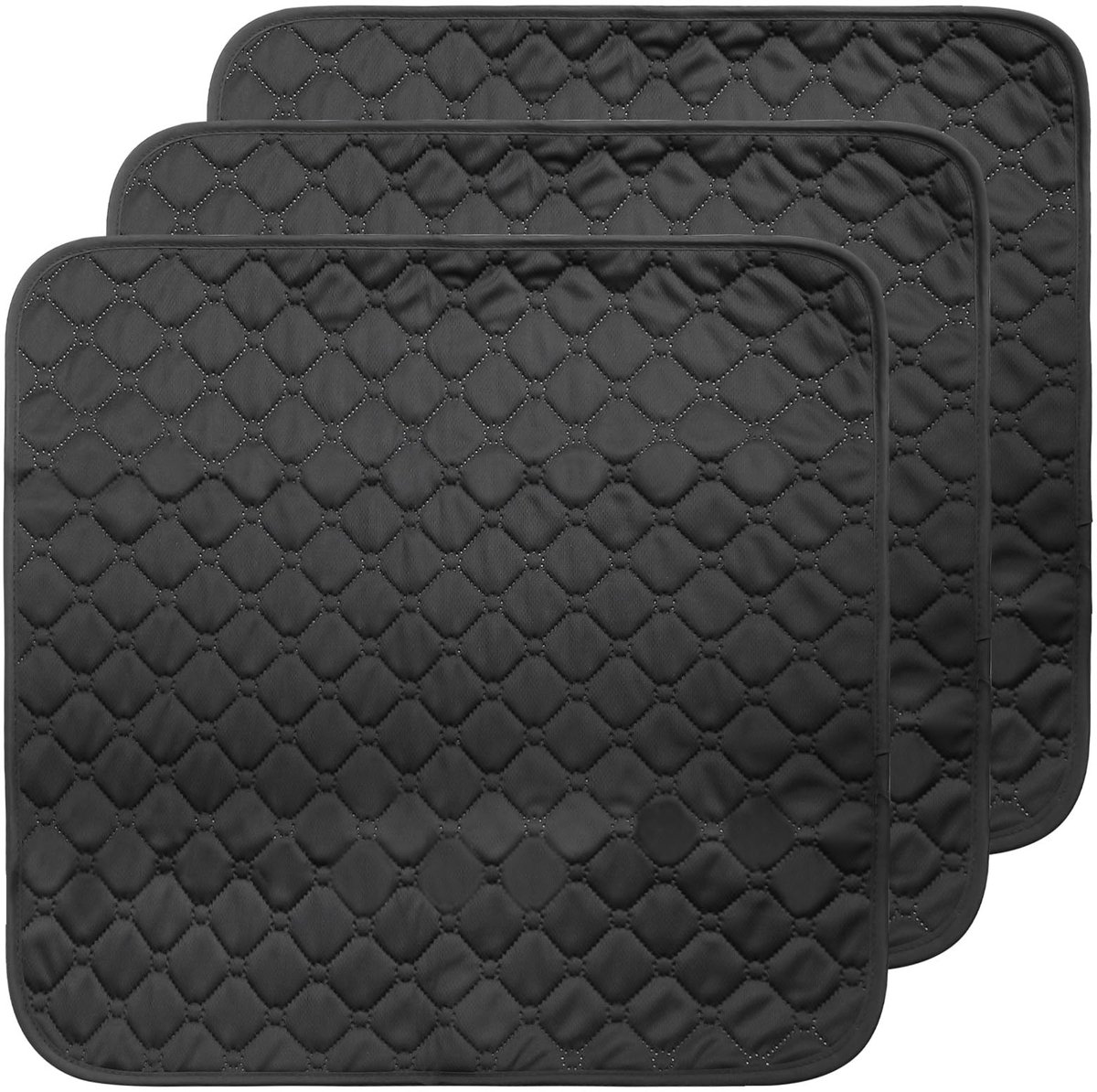 Solidchoice - Pack van 3 Wasbare Incontinentie Zitkussens 50 x 50 cm