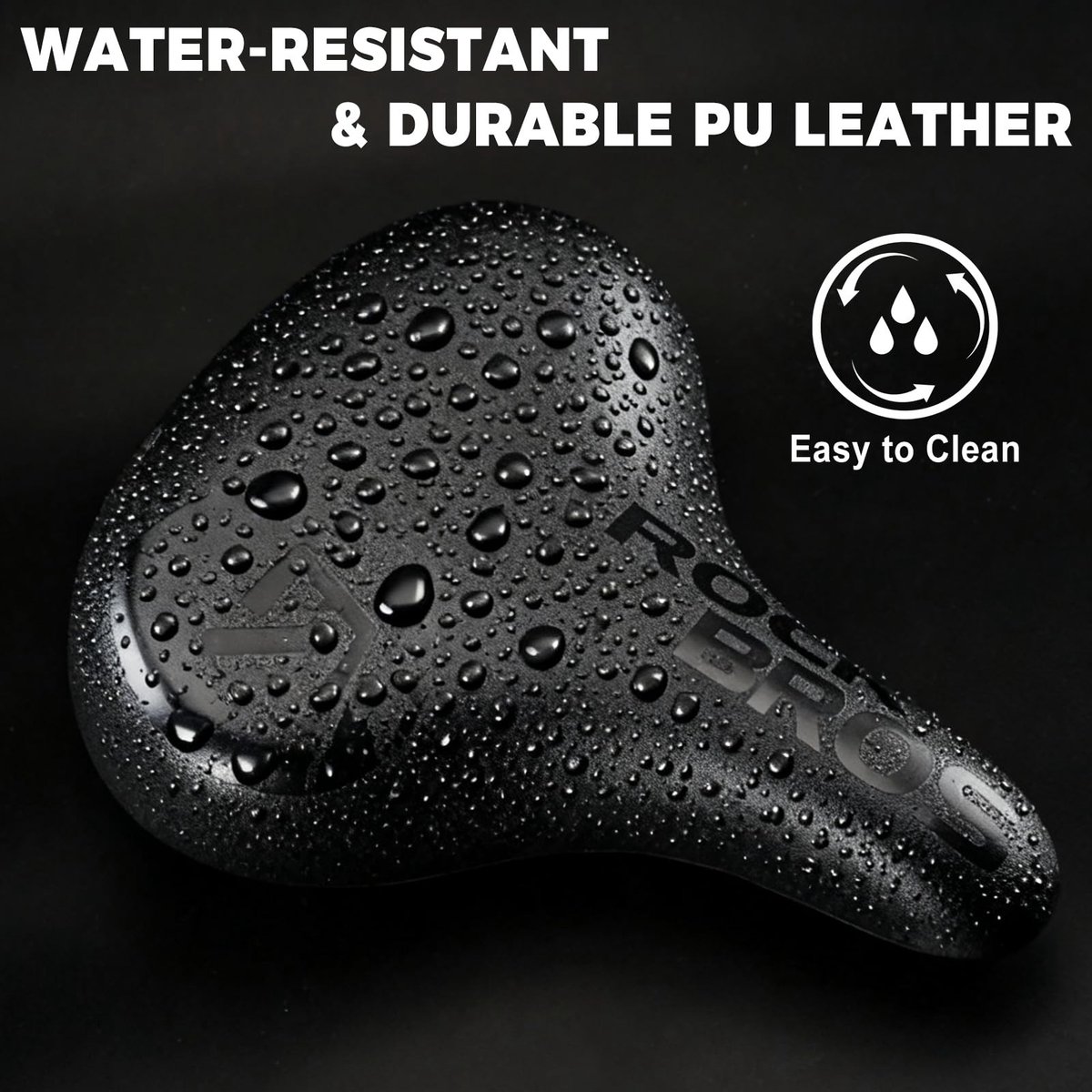 Solidchoice - Comfortabele Fietszadel met Schokabsorptie voor MTB en Vouwfiets