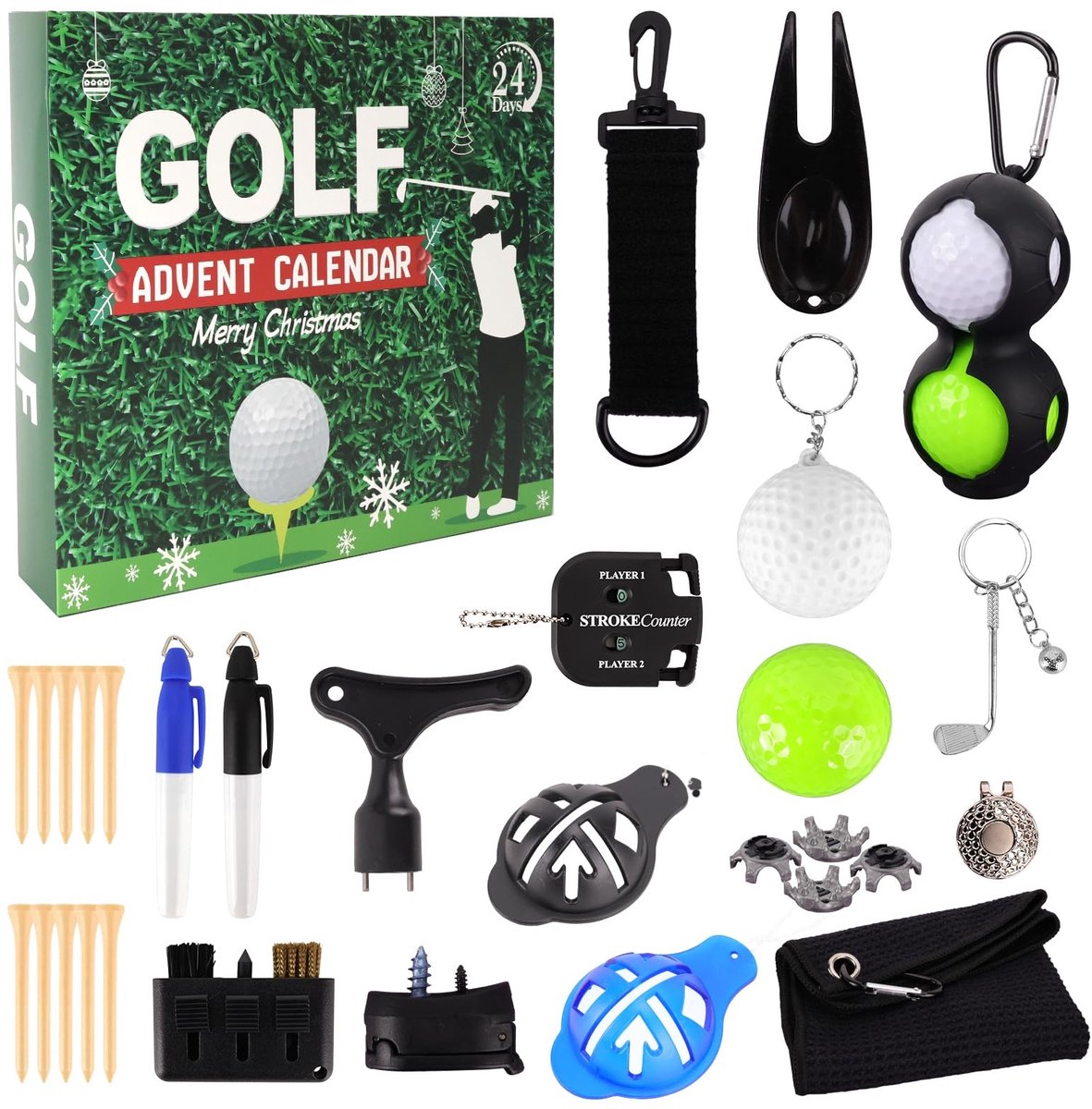 Solidchoice - Golf Adventskalender voor Mannen 2025 met Golfaccessoires