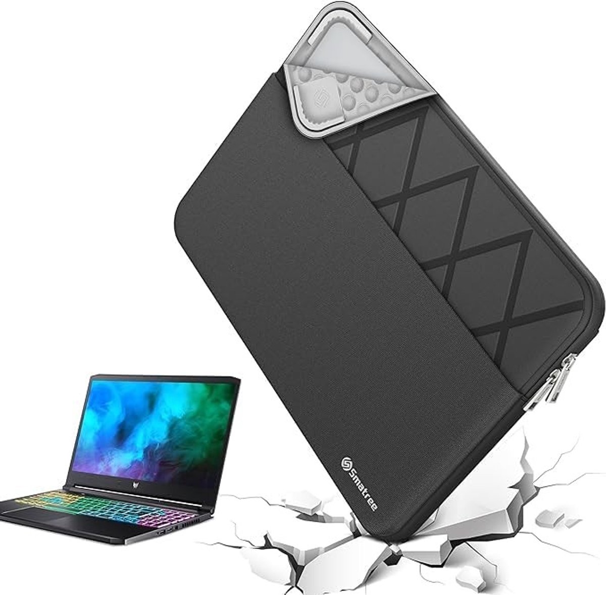 Solidchoice - Laptophoes voor 14 Inch Acer met Schokbestendigheid