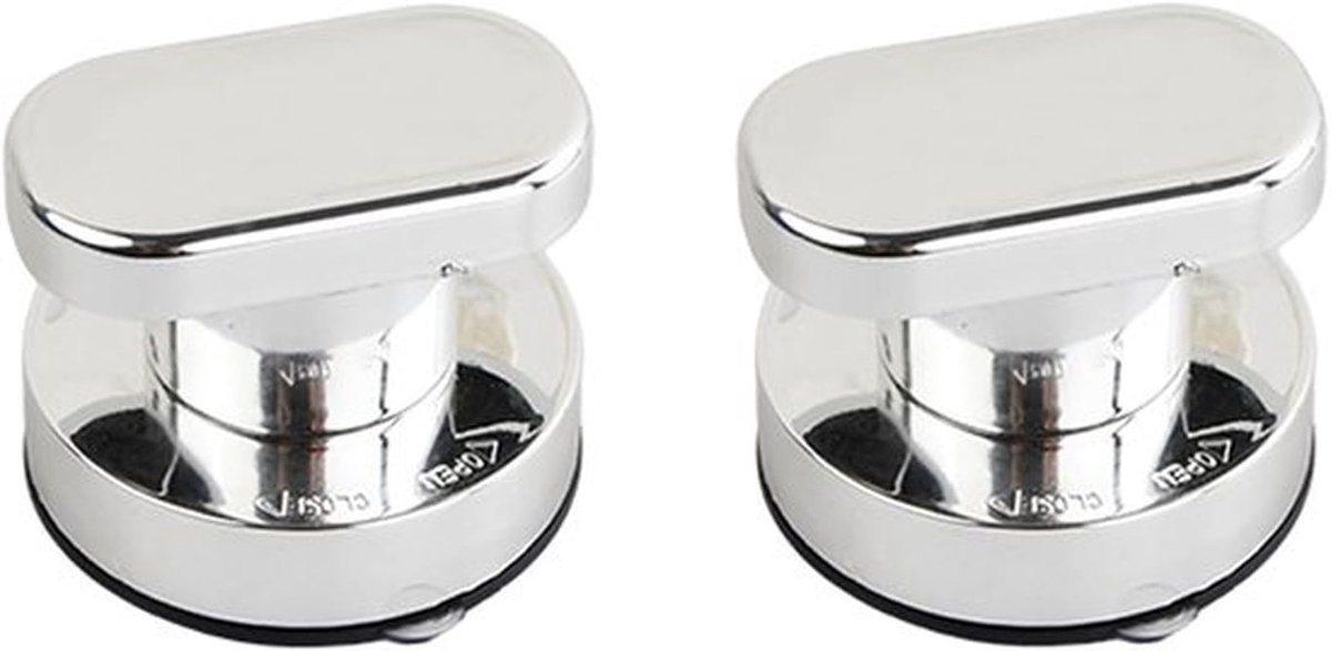 2 Stuks Zuignap Deurhendel - Douchehendels Voor Ouderen - Ladehendel - Douchedeurknop - Badkamer Wandhandgreep - Kast Deurhandgrepen - Zuignap Voor Lade - Keuken - Deur