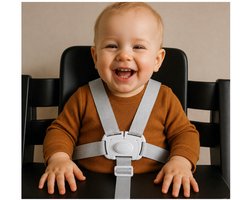 LuukyBB - Kinderstoel Tuigje - 5 Punts Harnass - Verstelbaar Baby Gordel Harness - Buggy Kinderwagen Wipstoel Gordel - Veiligheidsgordel Riempjes Veiligheidstuigje Kind