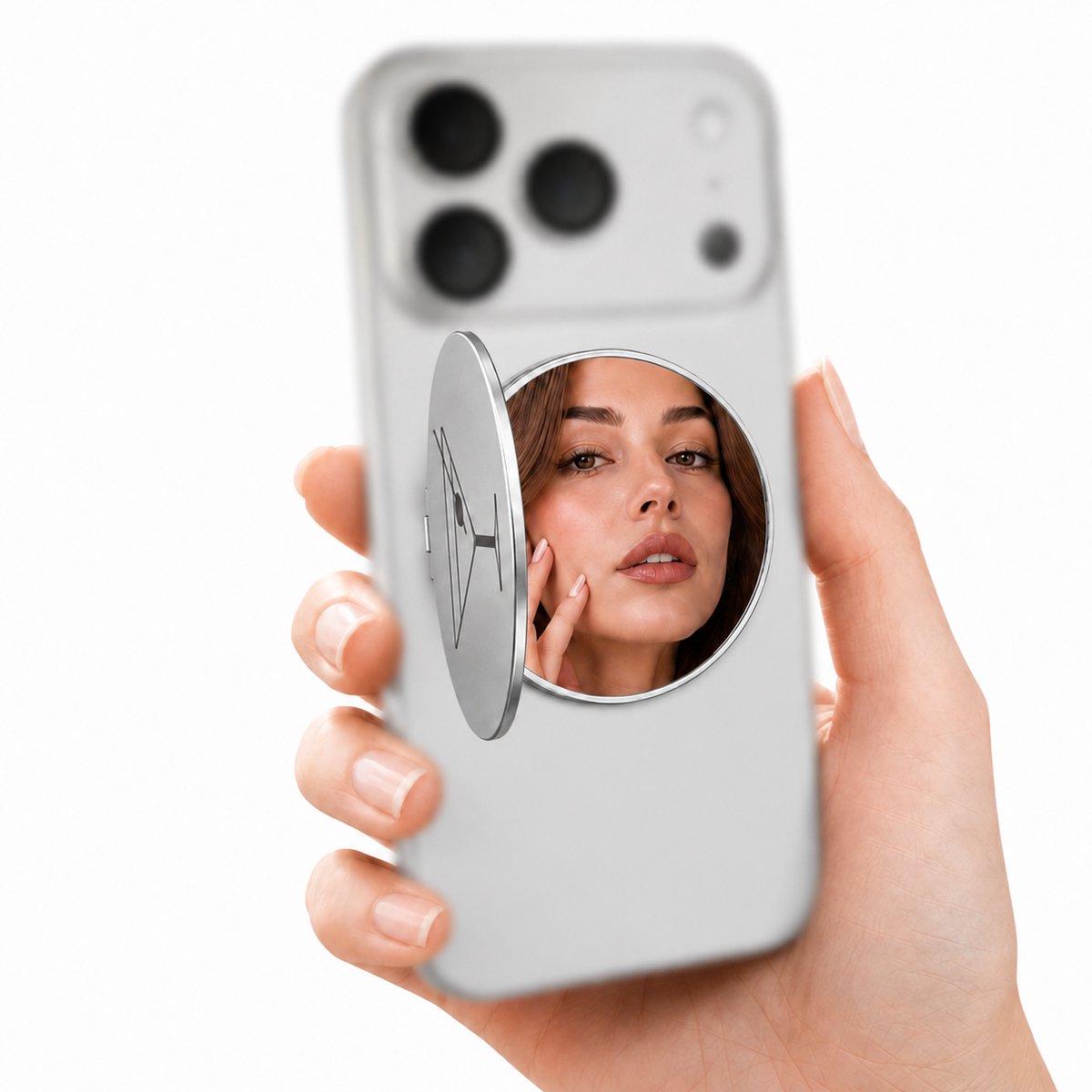Musthavz MagMirror - Magnetische MagSafe Telefoonstandaard en Spiegel - Cocktail