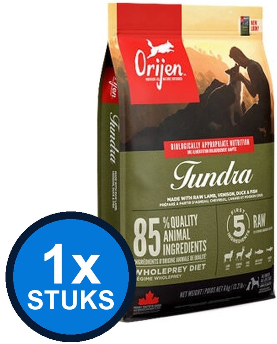 1x Orijen Cat Whole Prey Tundra - Kattenvoer - 5,4kg