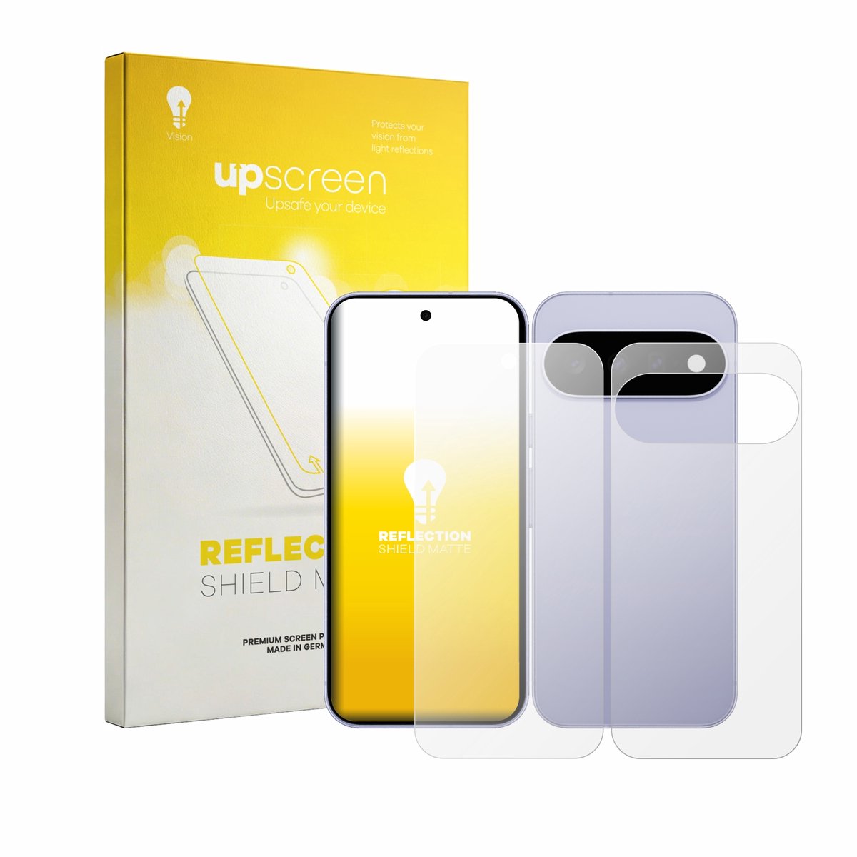 upscreen - Screenprotector voor Google Pixel 11 (Voor+Achter) - Folie Beschermfolie anti glare matte