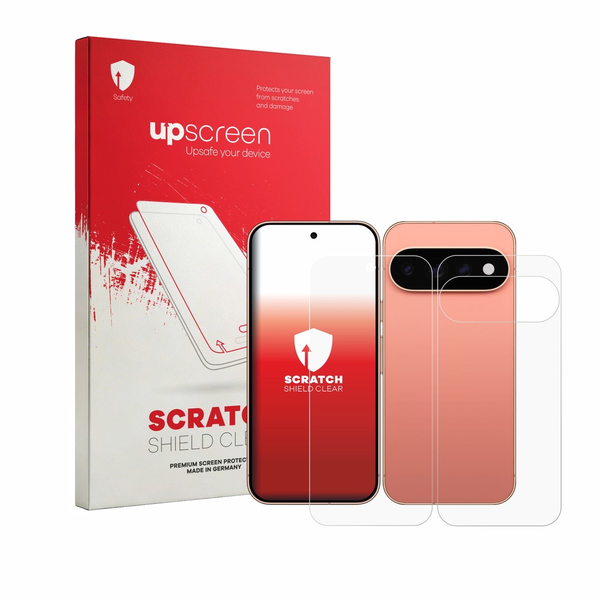 upscreen - Screenprotector voor Google Pixel 11 Pro (Voor+Achter) - Folie Beschermfolie transparant