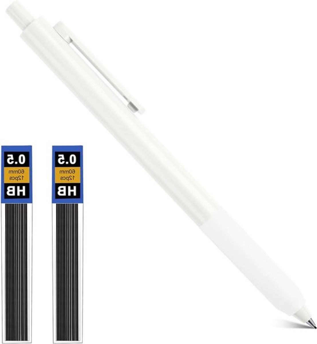 Mechanisch potlood 0,5 mm voor tekenen met 2 HB navullingen, ideaal voor kinderen, studenten en illustraties, perfect voor schetsen en architectuur.