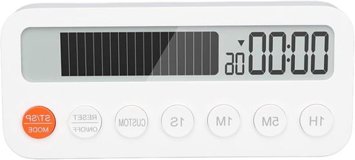 Digitale Keukentimer - Keukenhulp - Zwart - Aftel- en telfunctie - Groot LED-display - Kookwekker - Geschikt voor alle kookactiviteiten - Zwart model - Timer voor koken in de keuken met aftel- en telfunctie