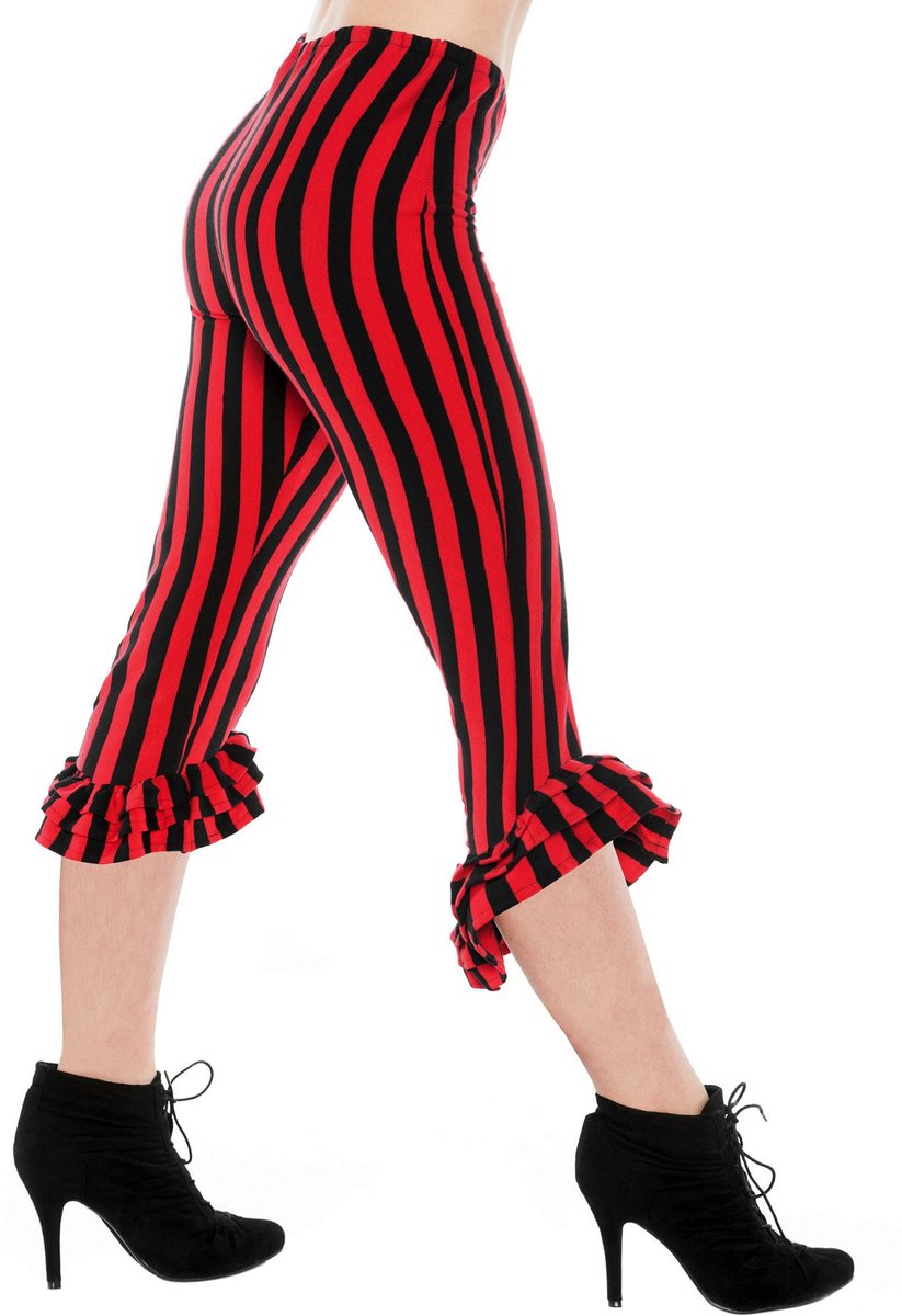 Capribroek Met Ruches Rood