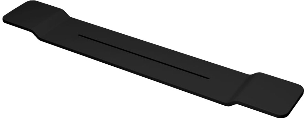 Badplank Sanitado Elements Hinza solid surface 95x15cm mat zwart