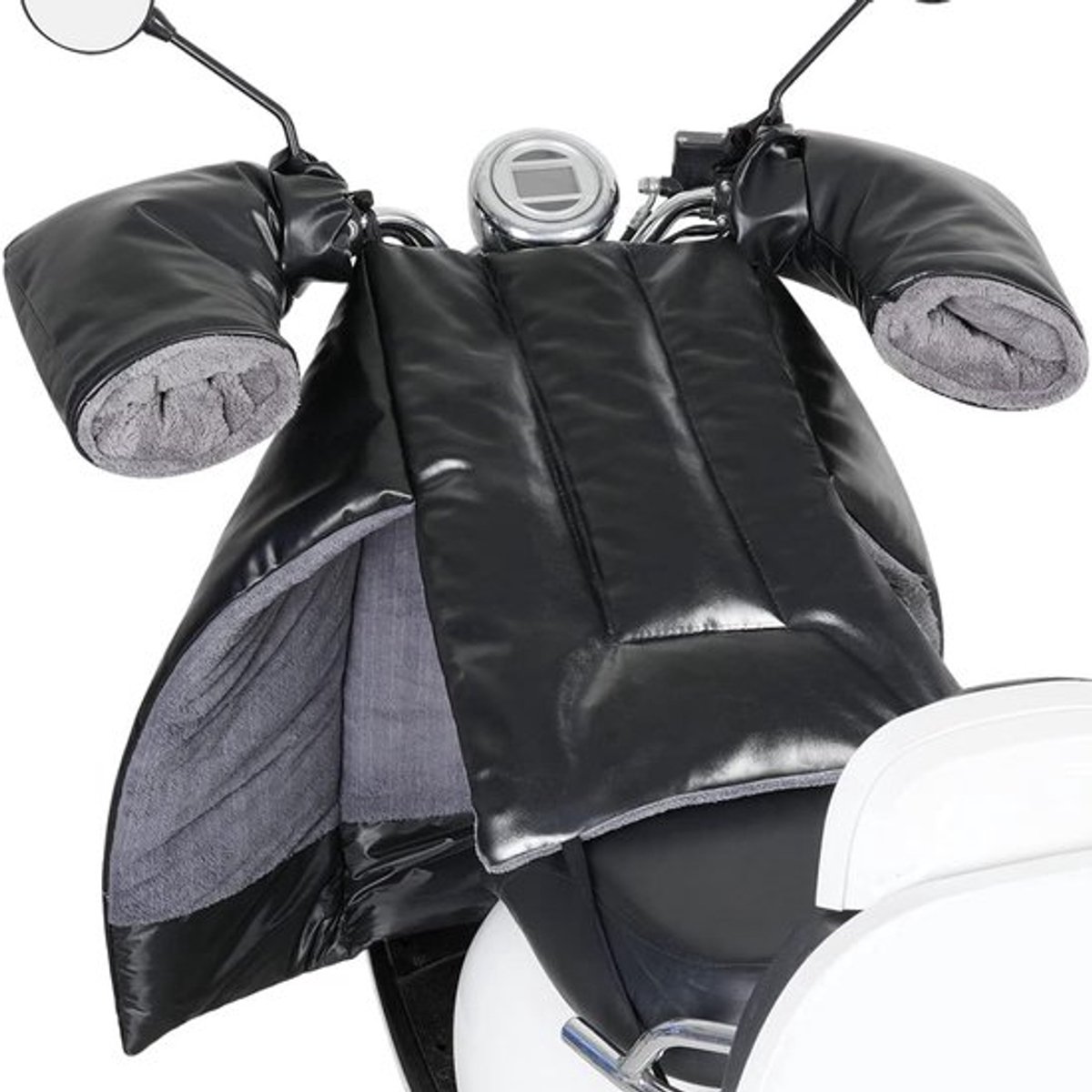 Beenkleed scooter‑ Universele scooter‑beenbeschermers‑ motor warmtedeken‑ zwarte warme beenhoezen‑ geschikt voor scooter, scootmobiel en rolstoel‑ Winddicht en warm