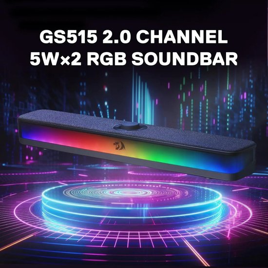 UrbanSelect Soundbar RGB - Soundbars Voor Tv - Bleutooth - 6 Verlichtingsmodi - Plug & Play - Krachtig Geluid — afbeelding 3