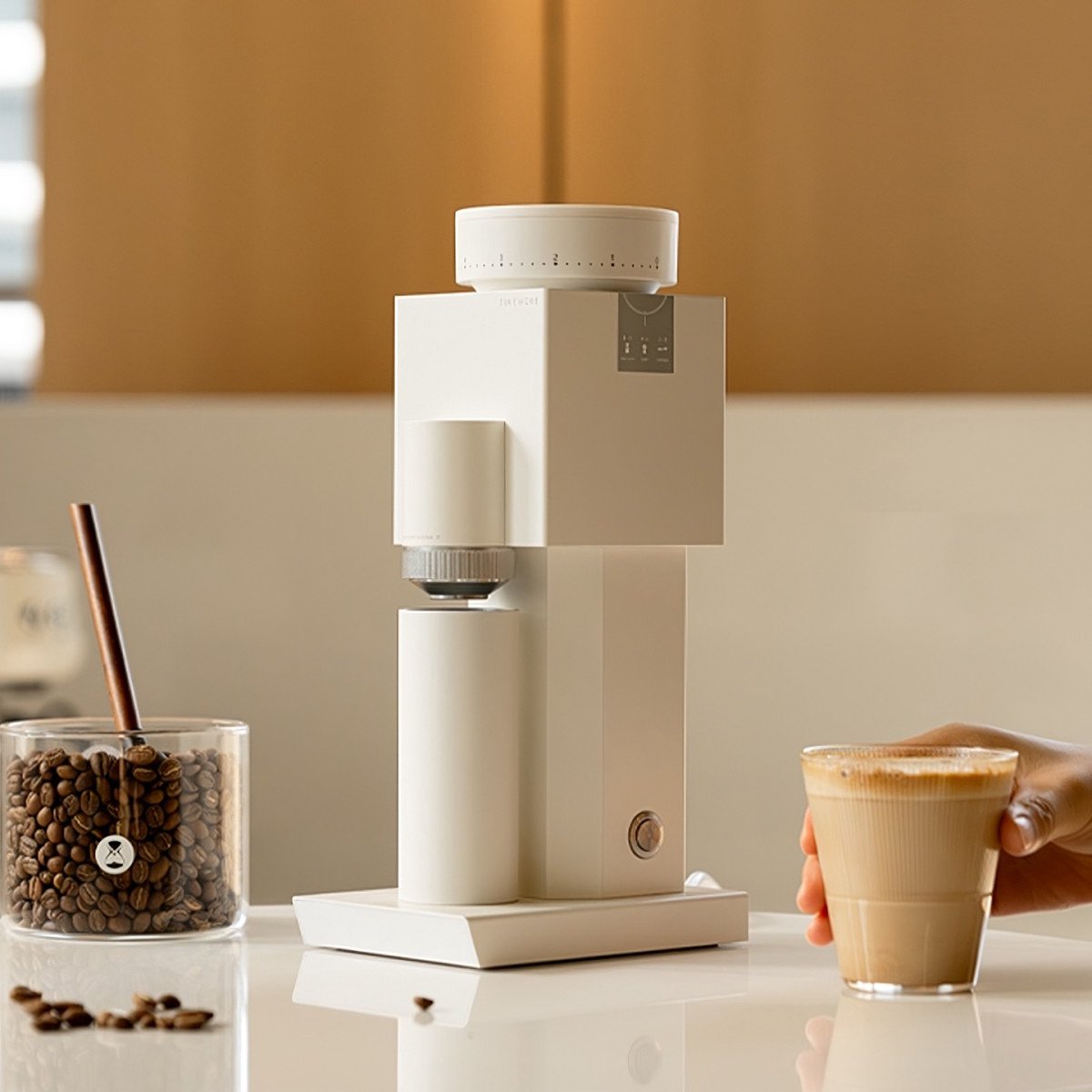 Timemore Bricks 01S Elektrische koffiemolen - Wit