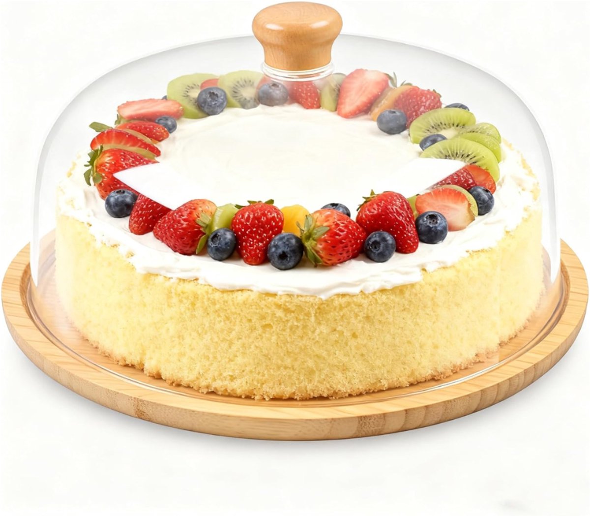 ZRNS® Taartstolp - Taartdoos - Taartplateau - Met Deksel - Ø 28 cm