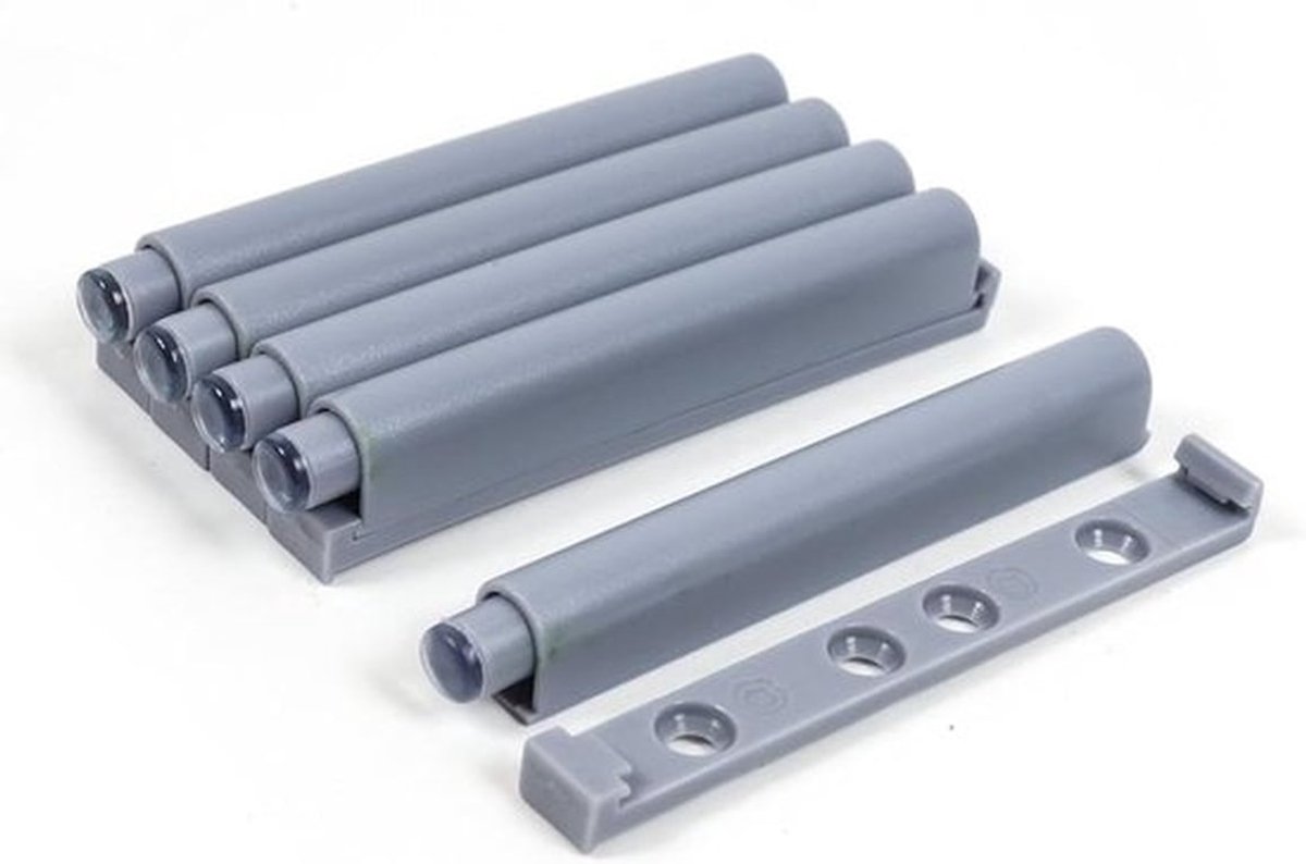 Push-open systeem dempers voor deur kastdeur - set van 5 - 78/125 mm - demping - zacht sluiten