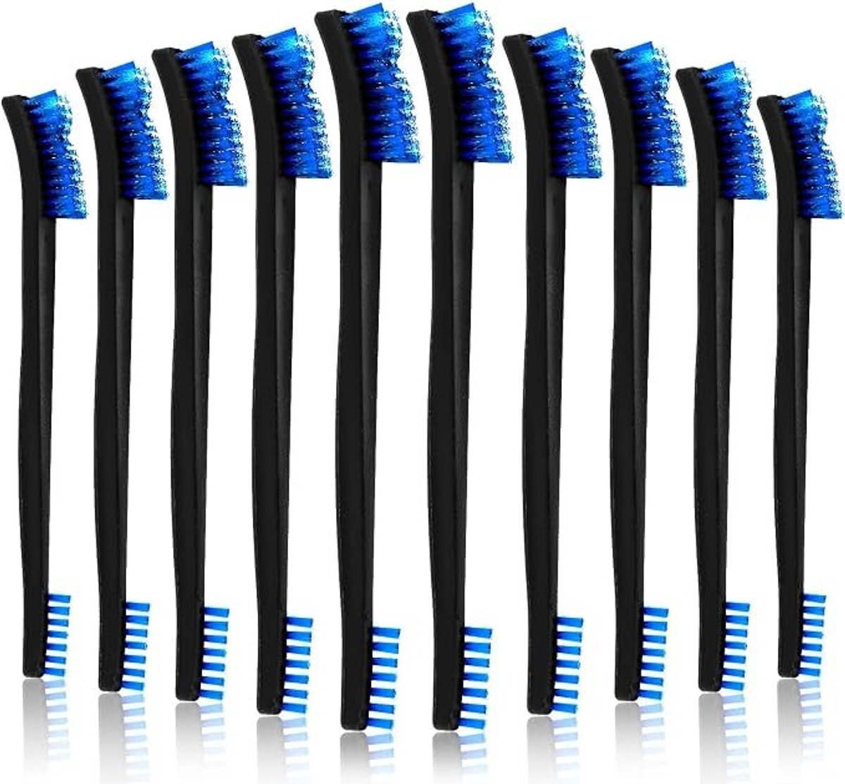 Dubbelzijdige reinigingsborstels met nylon haren - 10 stuks